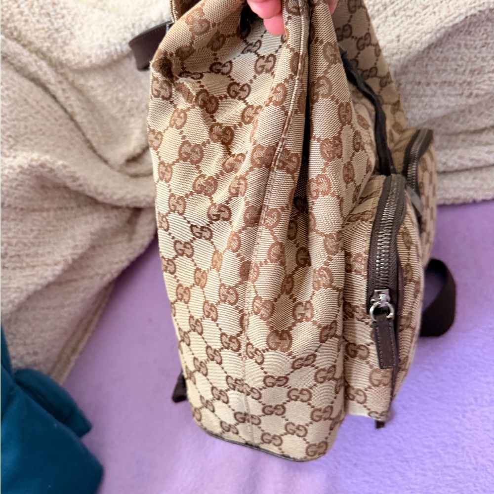 Gucci Brown and Beige GG Canvas back pack 24 hours OPEN TO OFFERS - Picture 6 of 8